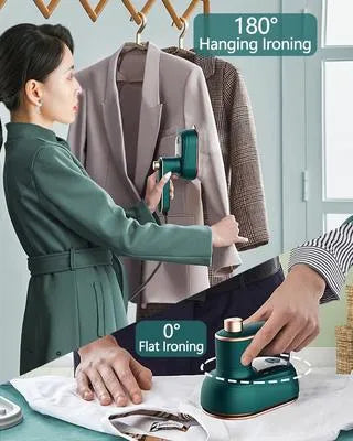 Portable Mini Steam Iron – Handheld Electric Garment Steamer for Clothes